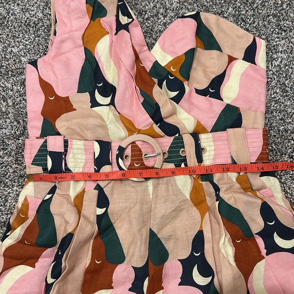 NWT Farm Rio The Kiss Multicolor One Shoulder Romper - Picture 8 of 10